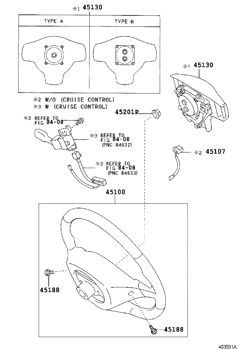 45107-42010 WIRE SUB-ASSY, HORN BUTTON product image
