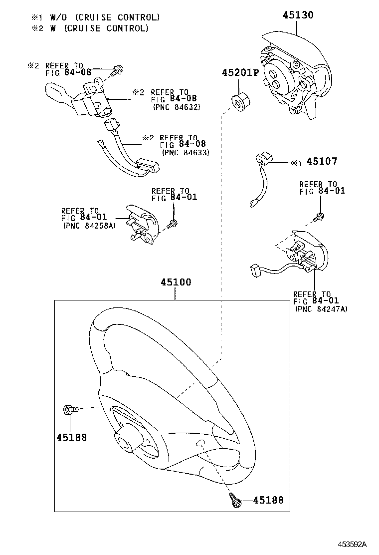 45107-42010 WIRE SUB-ASSY, HORN BUTTON product image