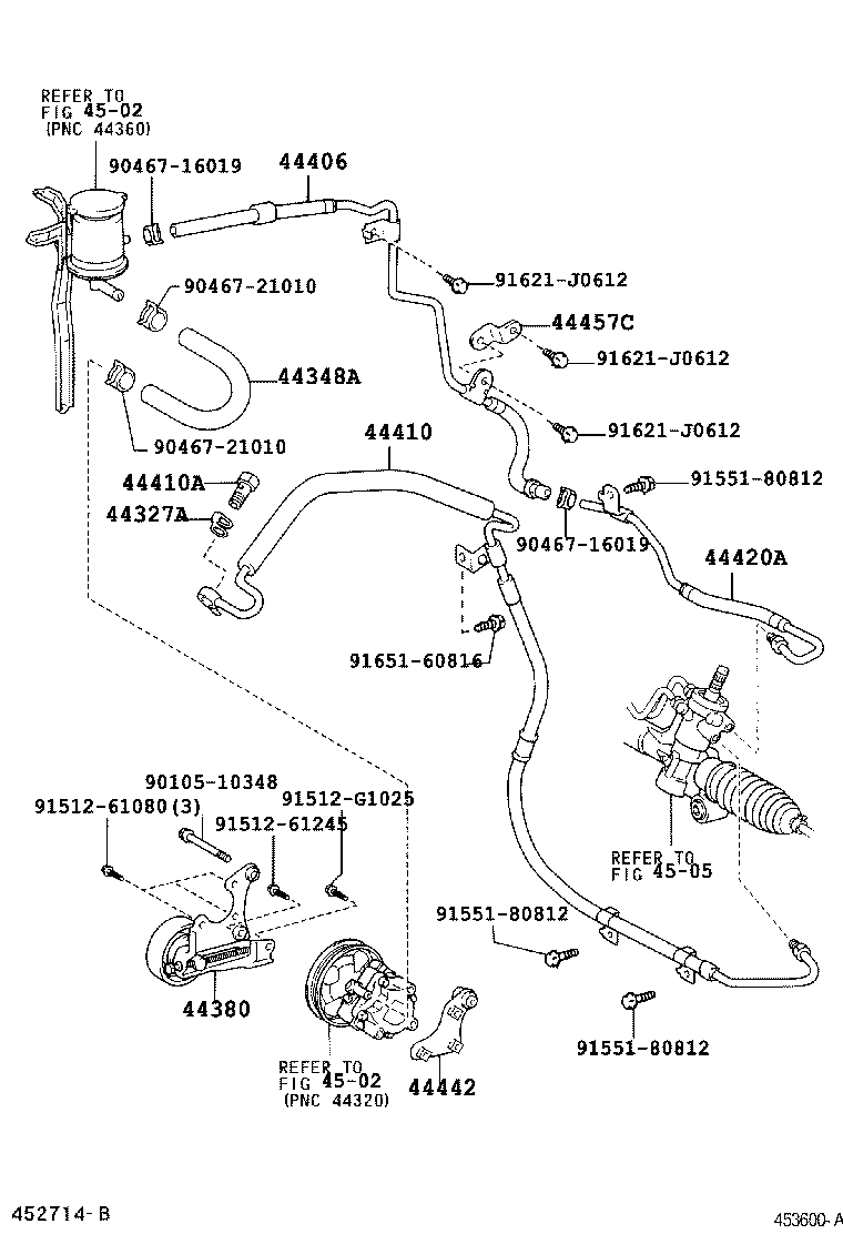 44348-42070 HOSE, OIL RESERVOIR TO PUMP, NO.1 product image