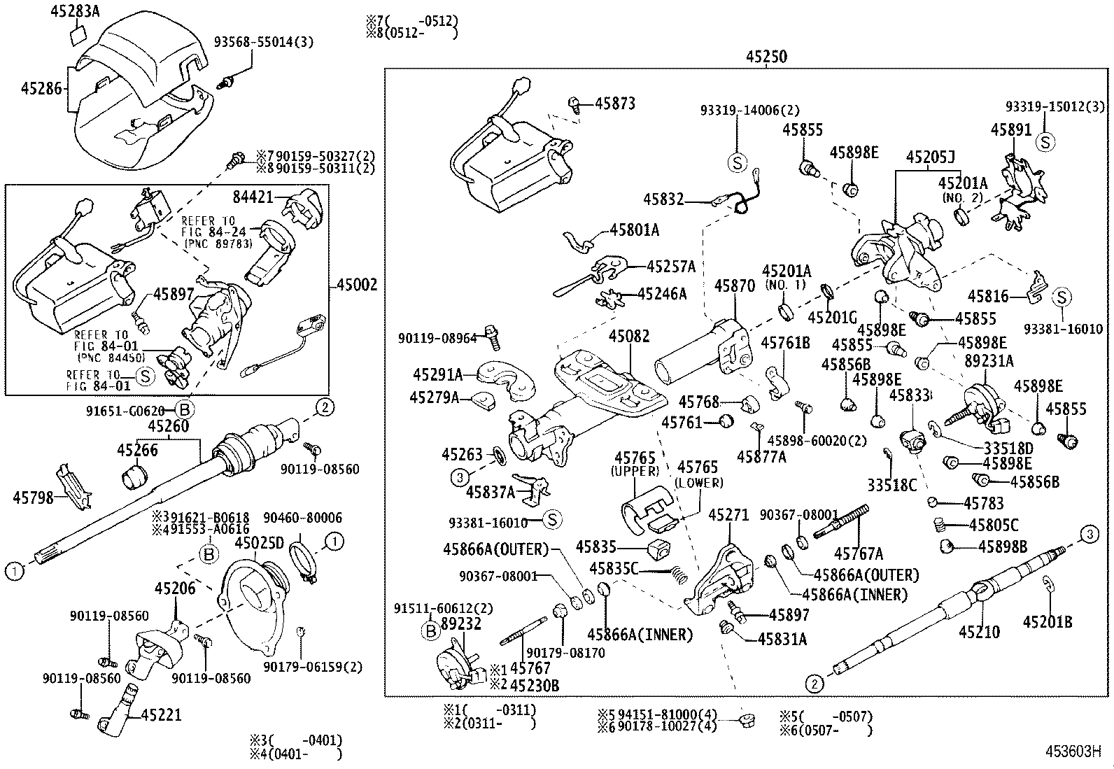 45286-50940-C0 COVER, STEERING COLUMN product image