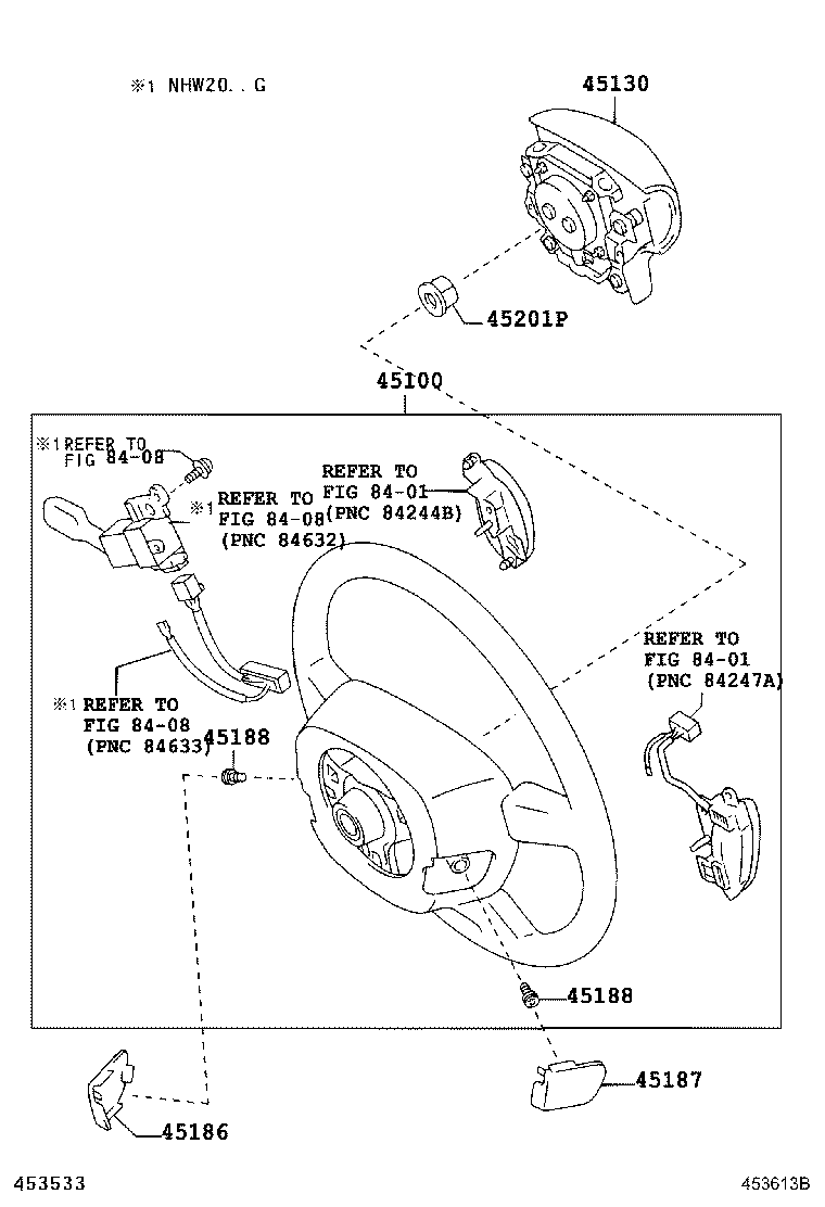 45130-47060-C0 BUTTON ASSY, HORN product image