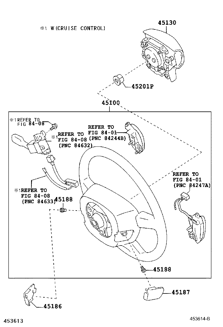 45186-47010-C0 COVER, STEERING WHEEL, LOWER NO.2 product image