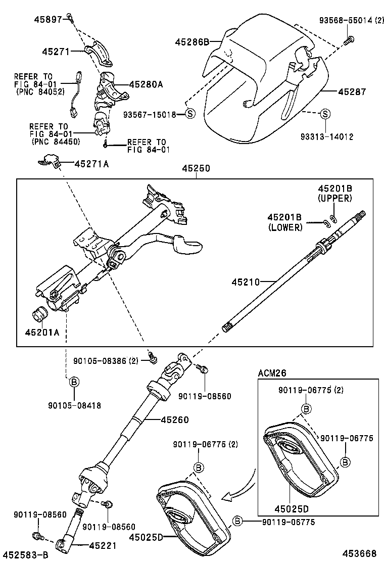 45221-44020 SHAFT, STEERING INTERMEDIATE product image