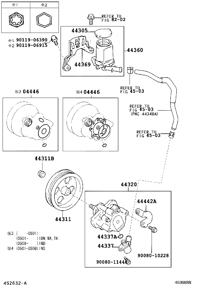 44369-02050 BRACKET, OIL RESERVOIR, NO.1 product image