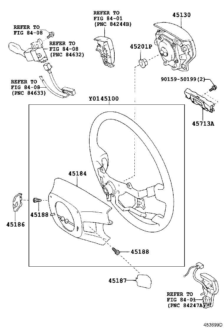 45100-30490-C0 WHEEL ASSY, STEERING product image