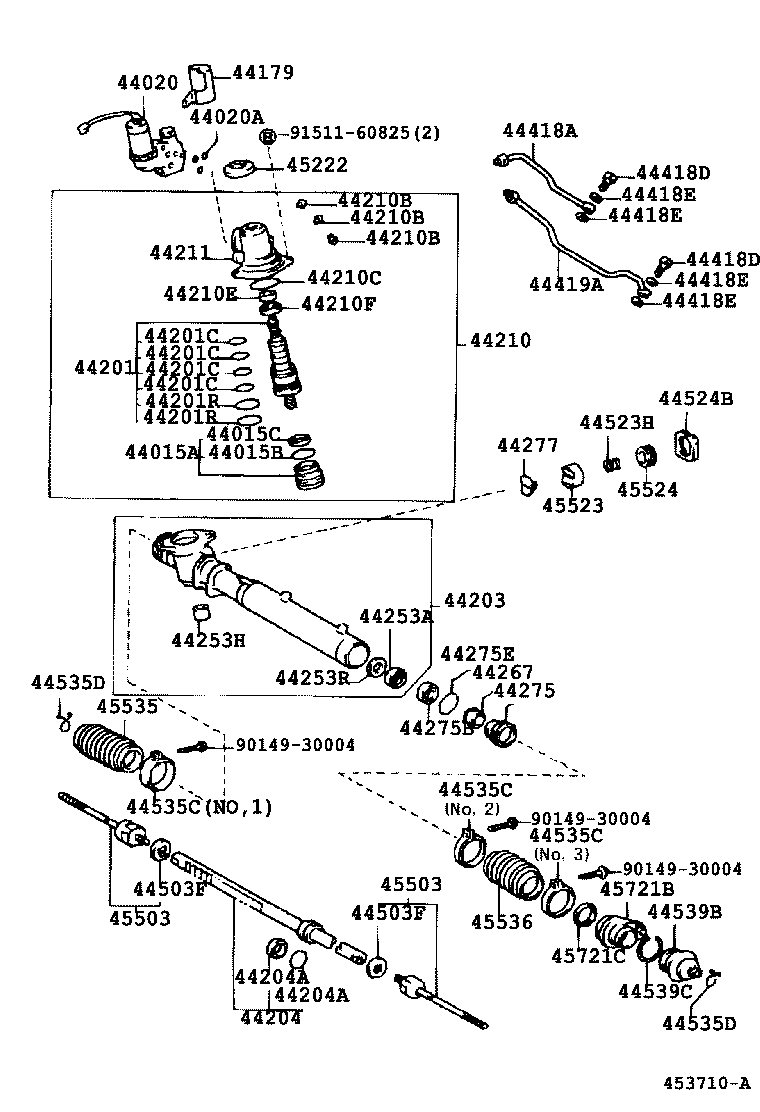 44250-22202 GEAR ASSY, POWER STEERING(FOR RACK & PINION) product image