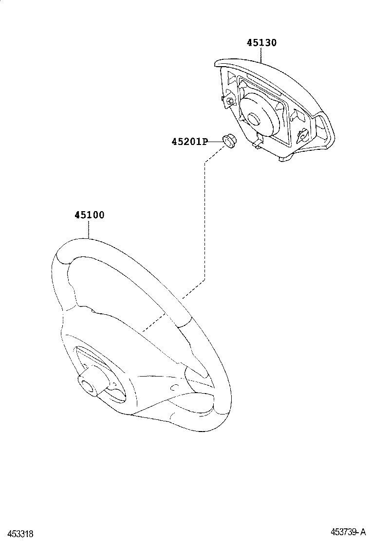45107-02060 WIRE SUB-ASSY, HORN BUTTON product image