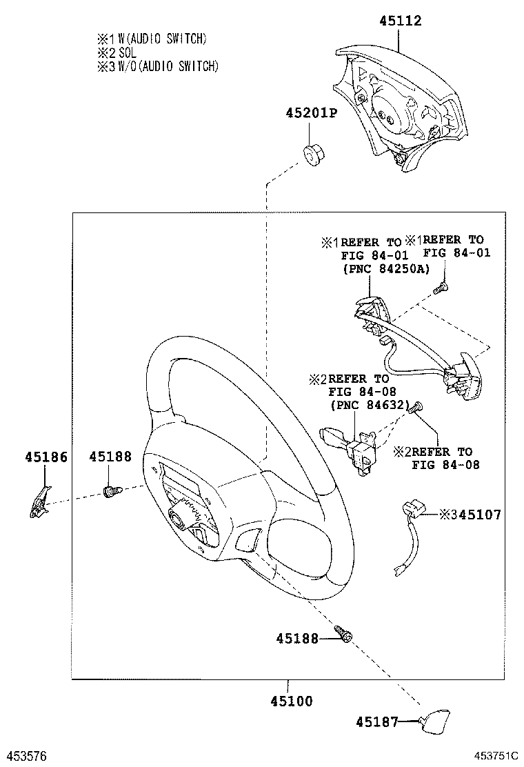 45107-60010 WIRE SUB-ASSY, HORN BUTTON product image