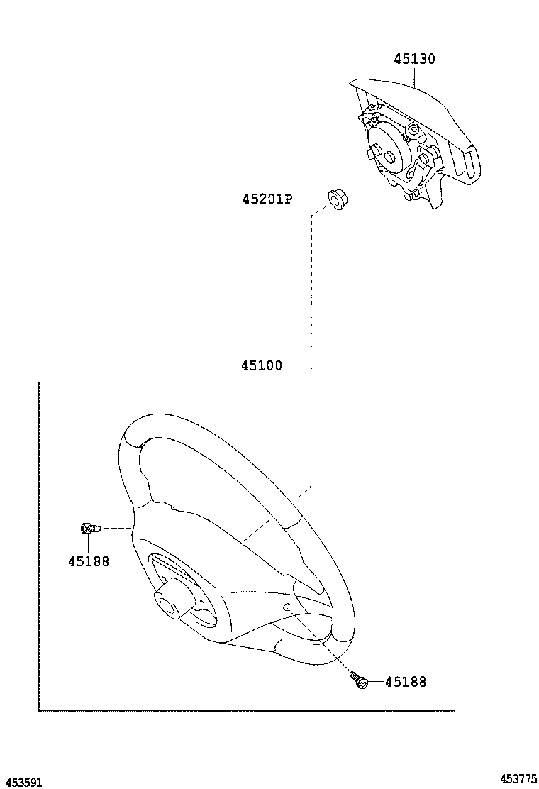 90080-14018 SCREW, STEERING WHEEL PAD ATTACHING product image