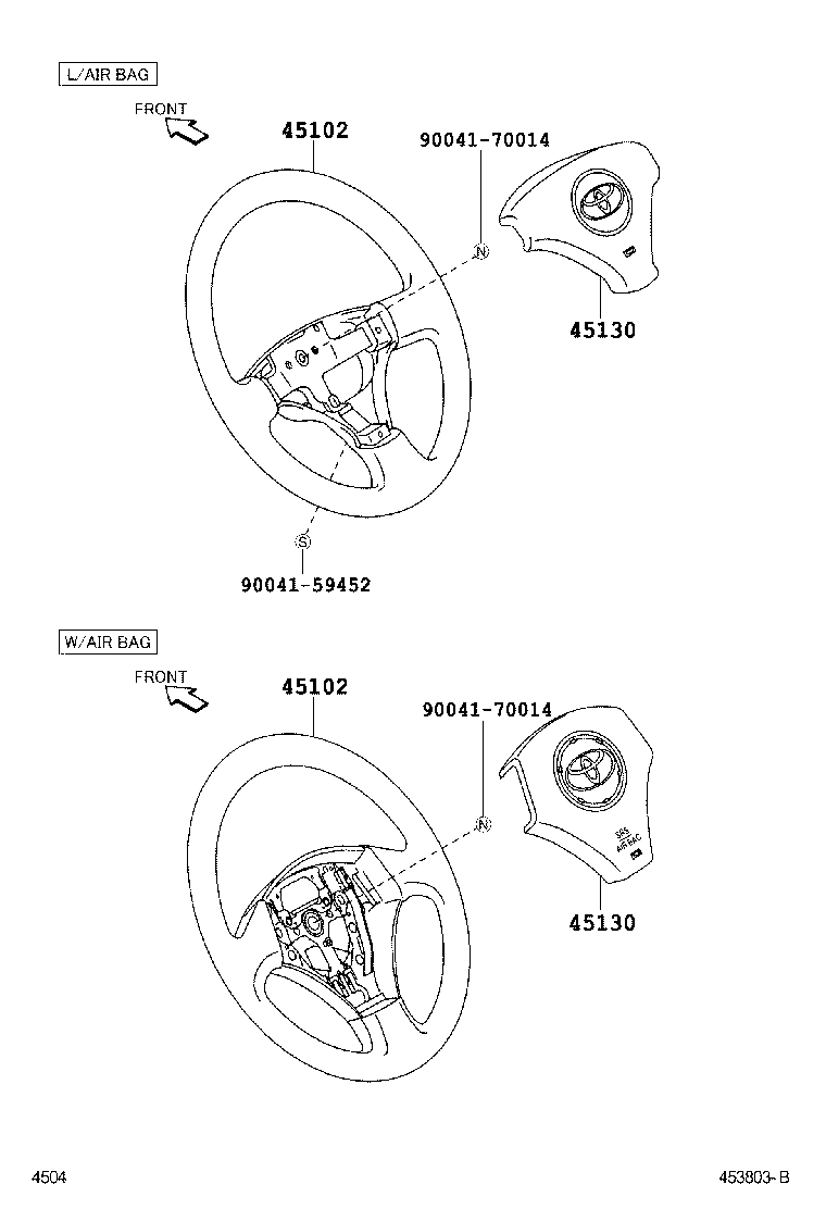 45107-BZ040 WIRE SUB-ASSY, HORN BUTTON product image