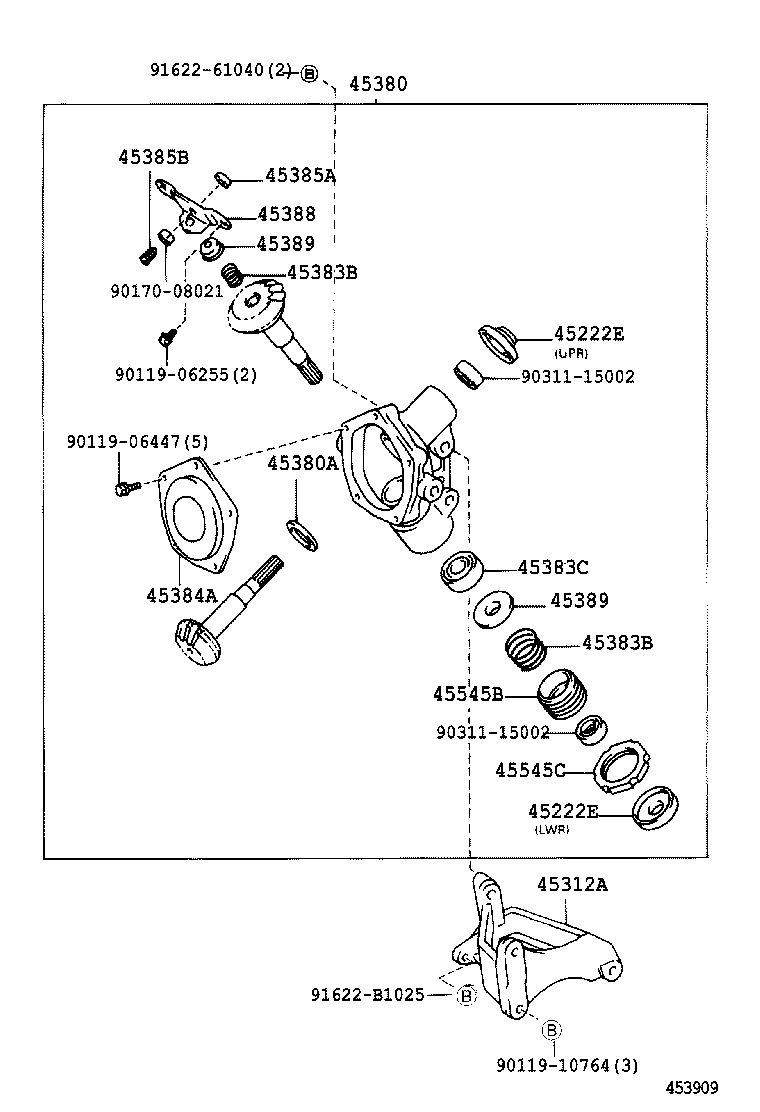 45210-37100 SHAFT ASSY, STEERING MAIN product image