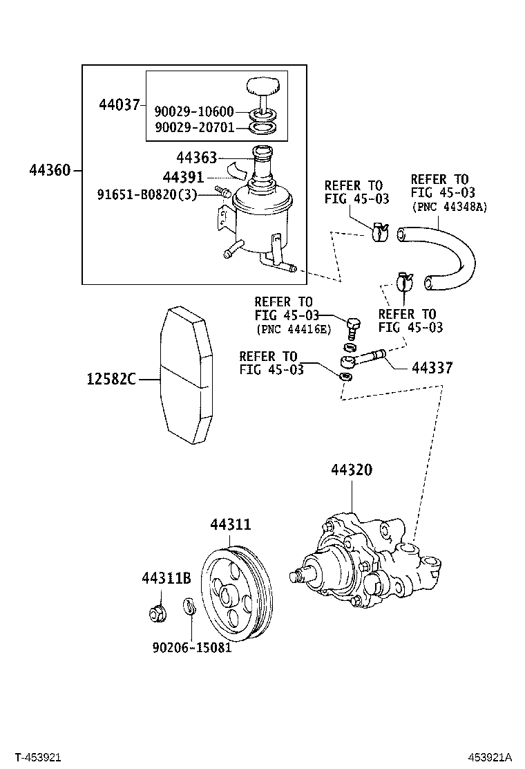 44337-37060 UNION, POWER STEERING SUCTION PORT product image