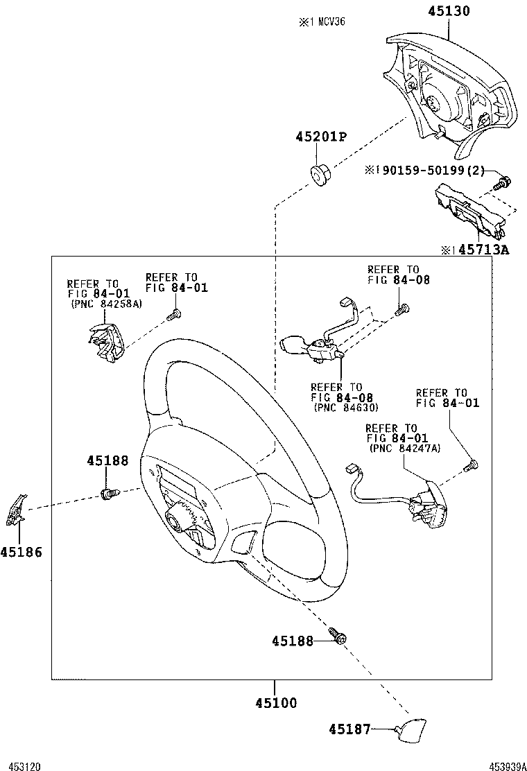 90080-14042 SCREW, STEERING WHEEL PAD ATTACHING product image