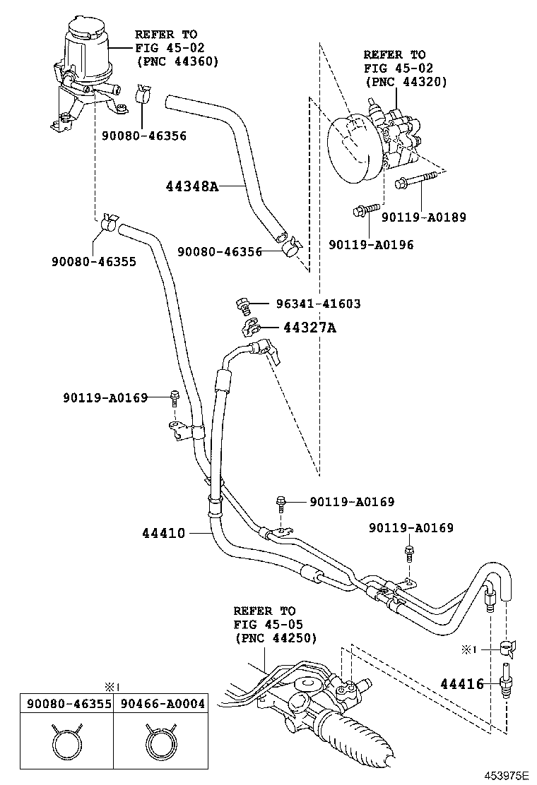 Toyota 44416-04060 TUBE, RETURN(FOR STEERING GEAR OUTLET)