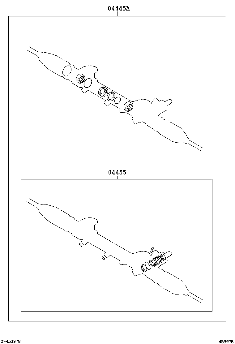 04445-04030 GASKET KIT, POWER STEERING GEAR(FOR RACK & PINION) product image