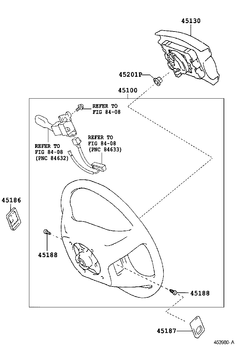 45100-04321-C0 WHEEL ASSY, STEERING product image