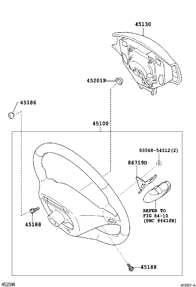 45100-28440 WHEEL ASSY, STEERING product image