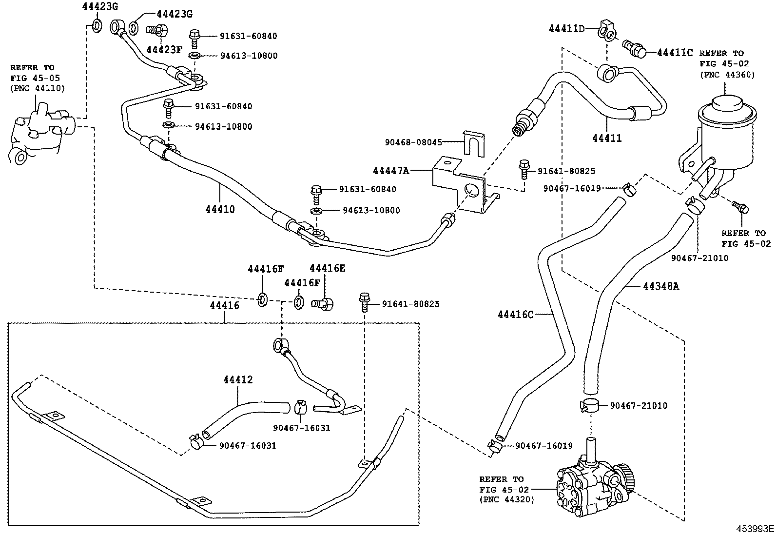 44369-36040 BRACKET, OIL RESERVOIR, NO.2 product image