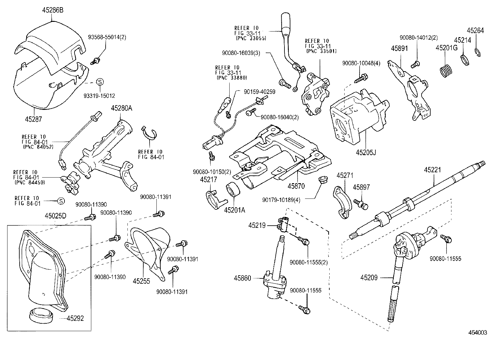 45274-0C010 BEARING(FOR STEERING MAIN SHAFT) product image