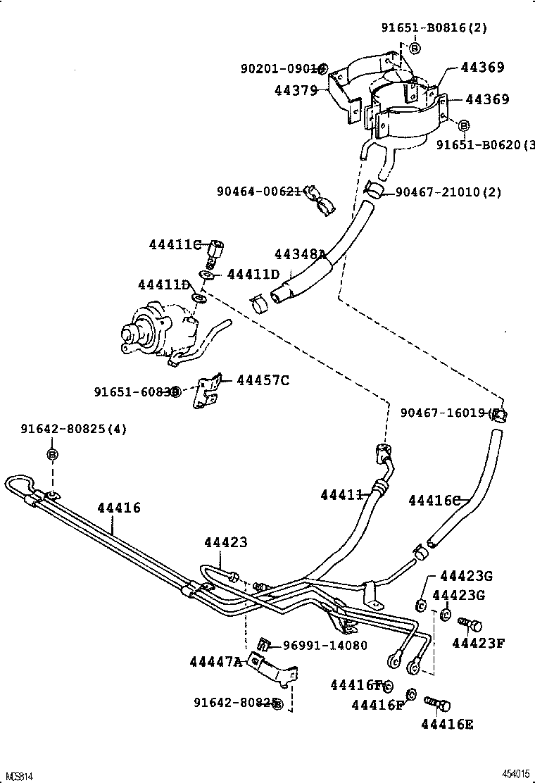44369-36030 BRACKET, OIL RESERVOIR, NO.2 product image