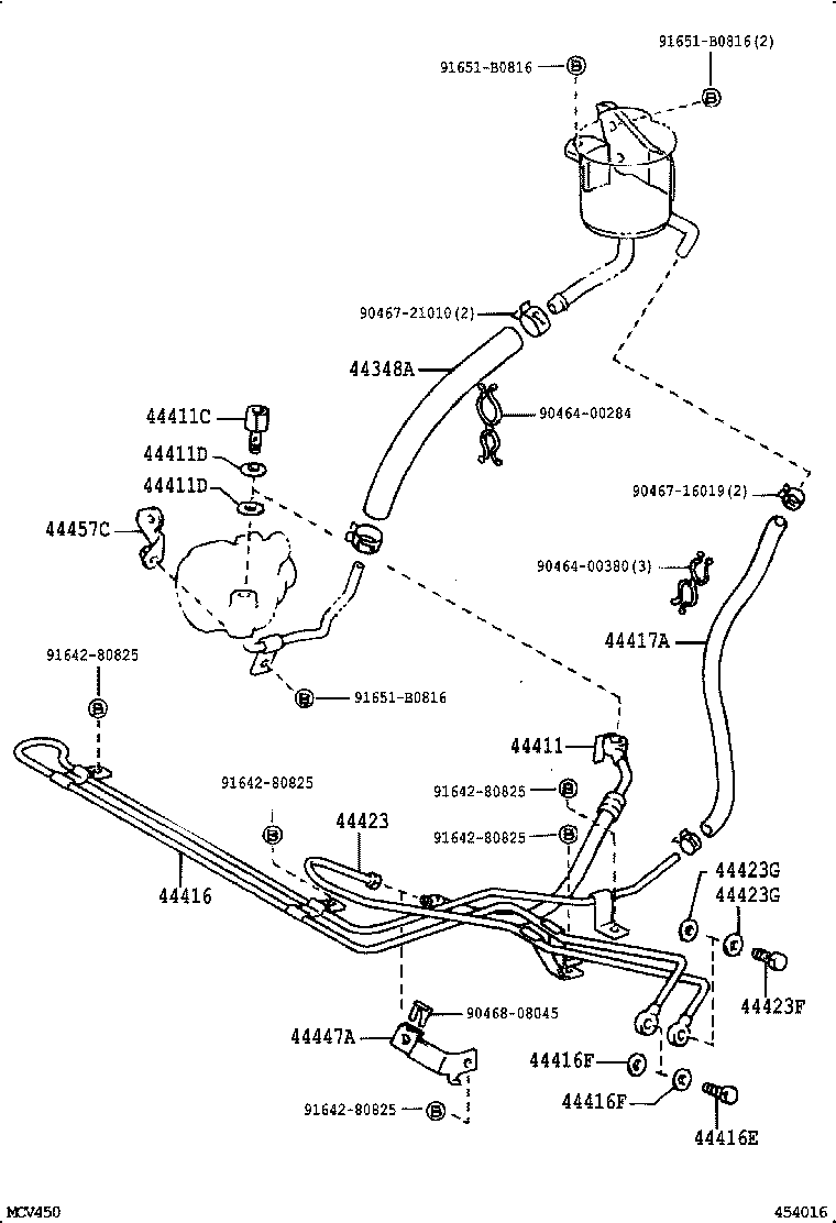 44369-36030 BRACKET, OIL RESERVOIR, NO.2 product image