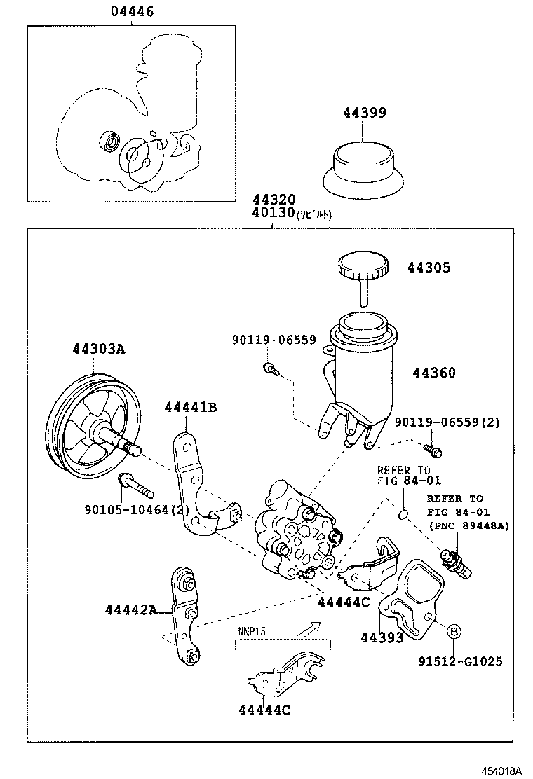 40130-52300 PUMP ASSY,VANE REBUILT product image