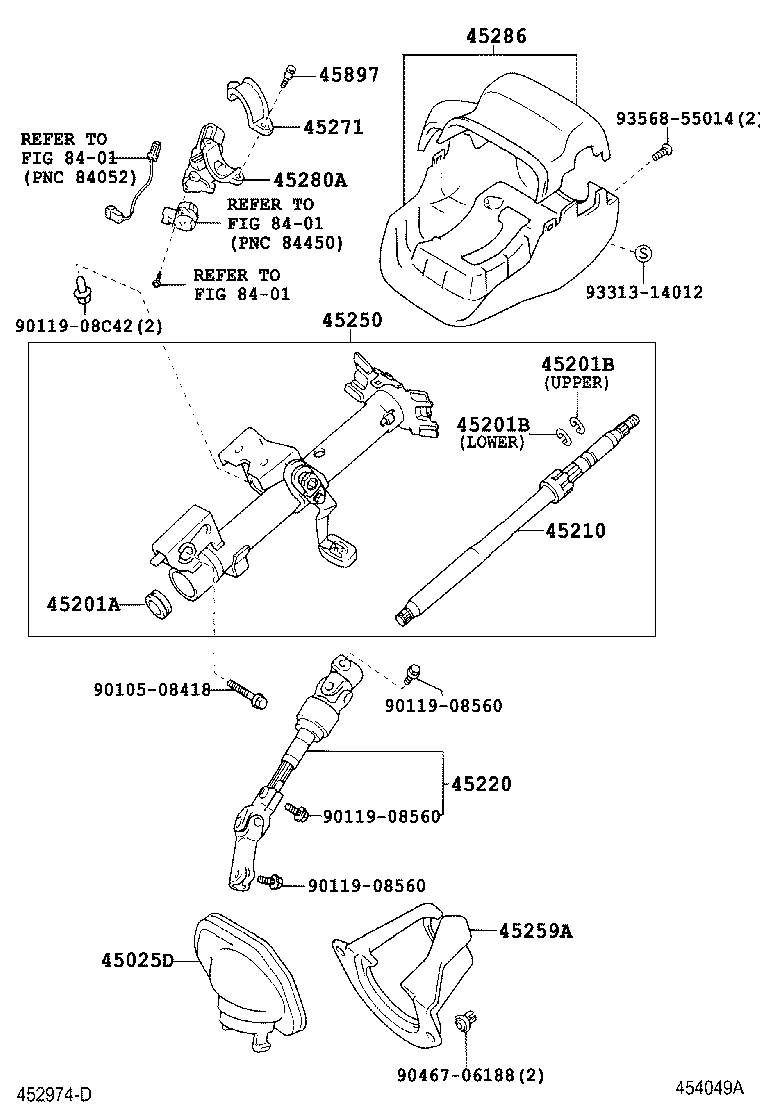 45220-44040 SHAFT ASSY, STEERING INTERMEDIATE product image