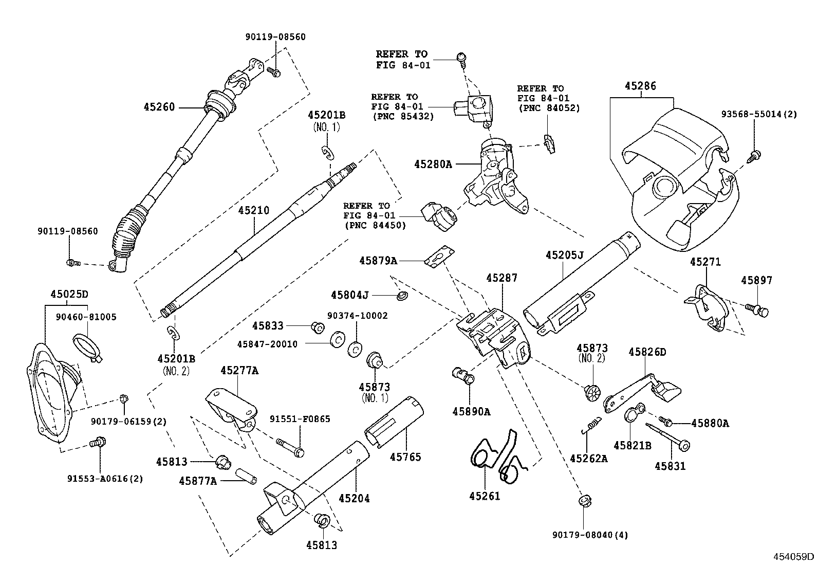 45210-22280 SHAFT ASSY, STEERING MAIN product image