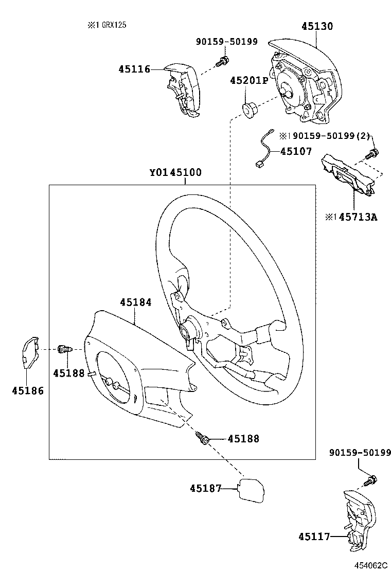 45100-22A60 WHEEL ASSY, STEERING product image