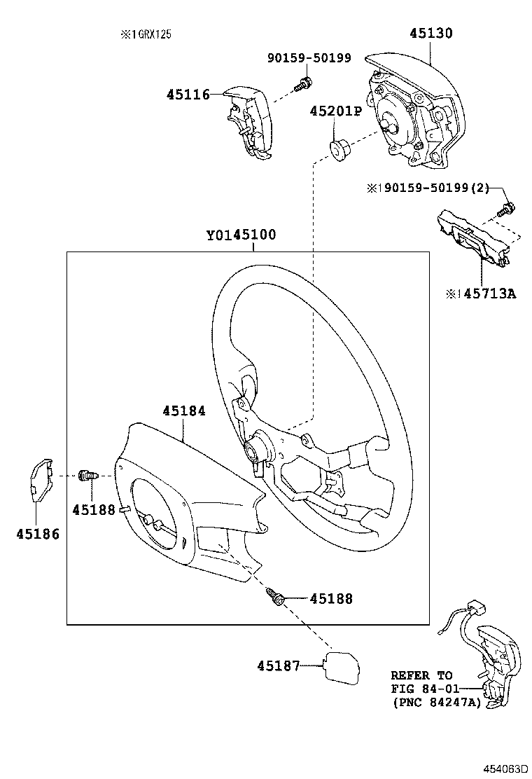 45100-22A60 WHEEL ASSY, STEERING product image