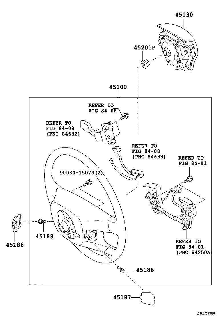 45100-07331-B2 WHEEL ASSY, STEERING product image