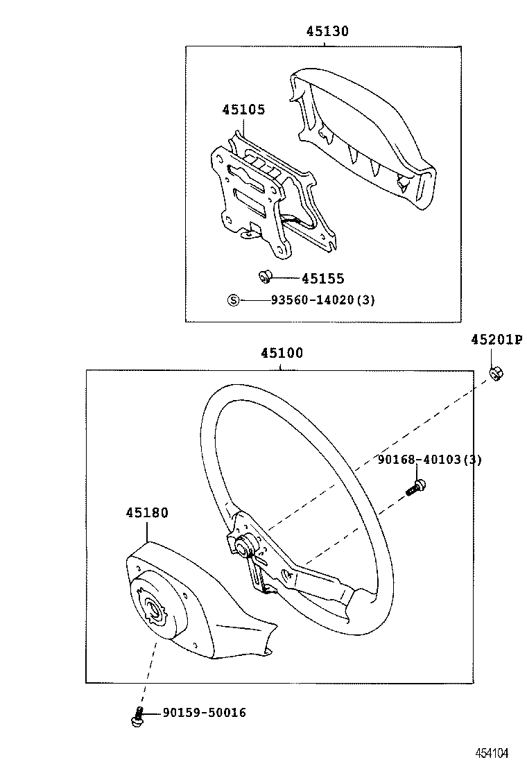 45130-26360-B0 BUTTON ASSY, HORN product image