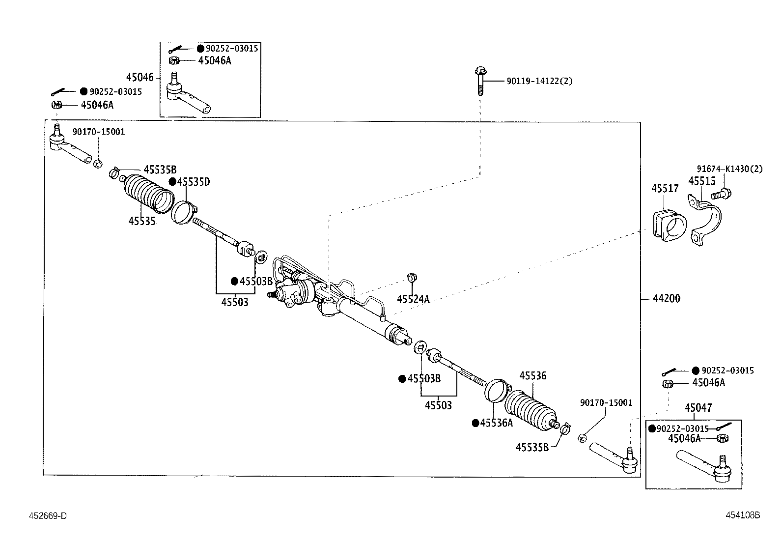 44200-26532 LINK ASSY, POWER STEERING product image