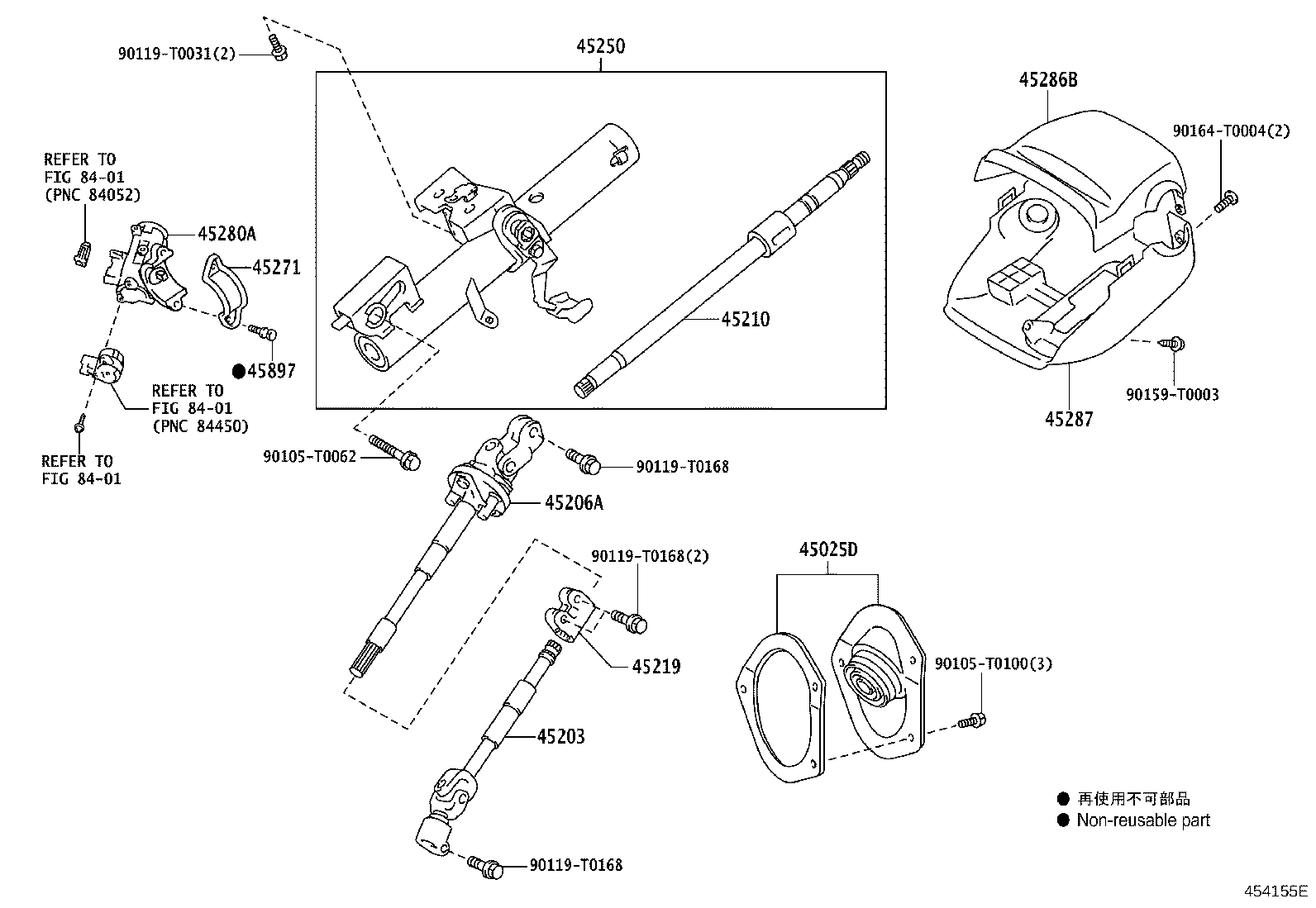 45210-0K030 SHAFT ASSY, STEERING MAIN product image