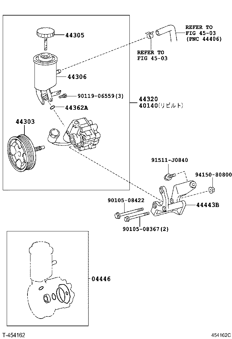 44303-40010 SHAFT SUB-ASSY, W/ROTOR product image