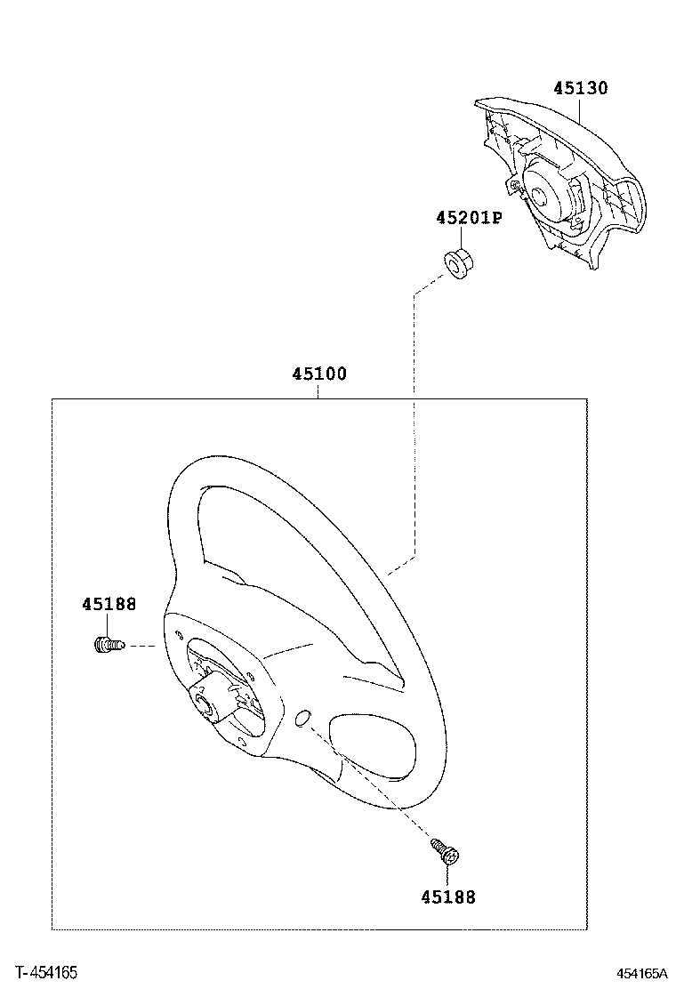 45107-48010 WIRE SUB-ASSY, HORN BUTTON product image