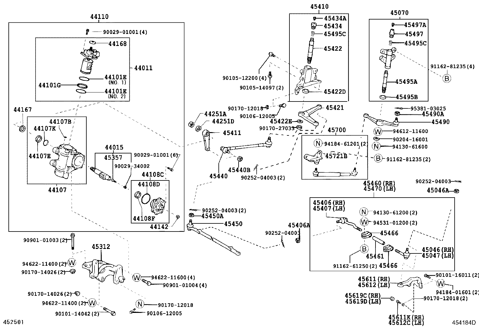 45450-36060 ROD ASSY, STEERING RELAY product image