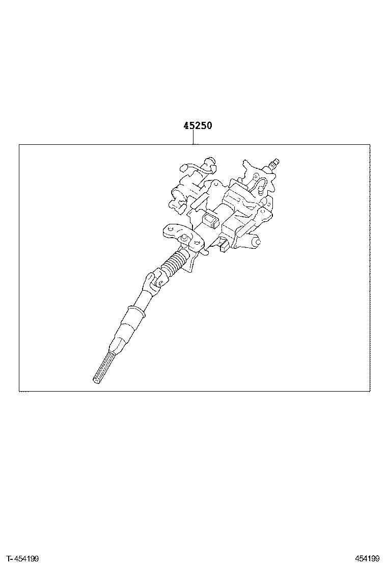 45250-50150 COLUMN ASSY, STEERING product image