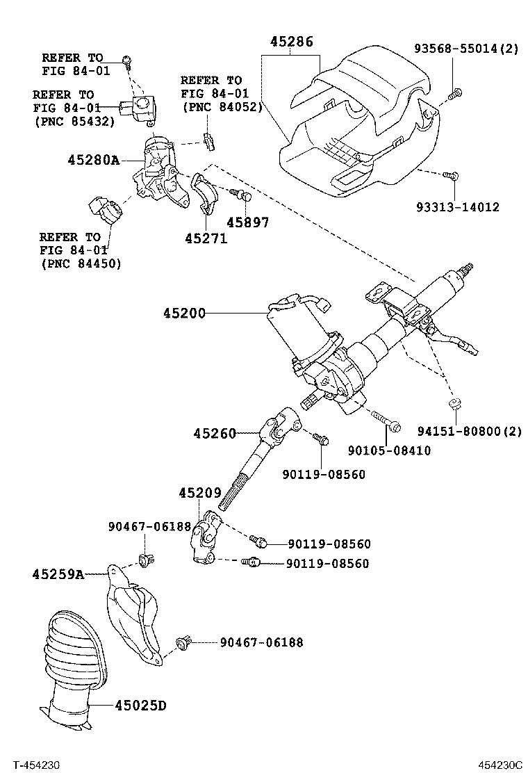 Toyota 45209-52040 YOKE SUB-ASSY, STEERING SLIDING