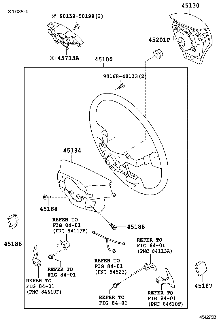 45130-53110-C0 BUTTON ASSY, HORN product image