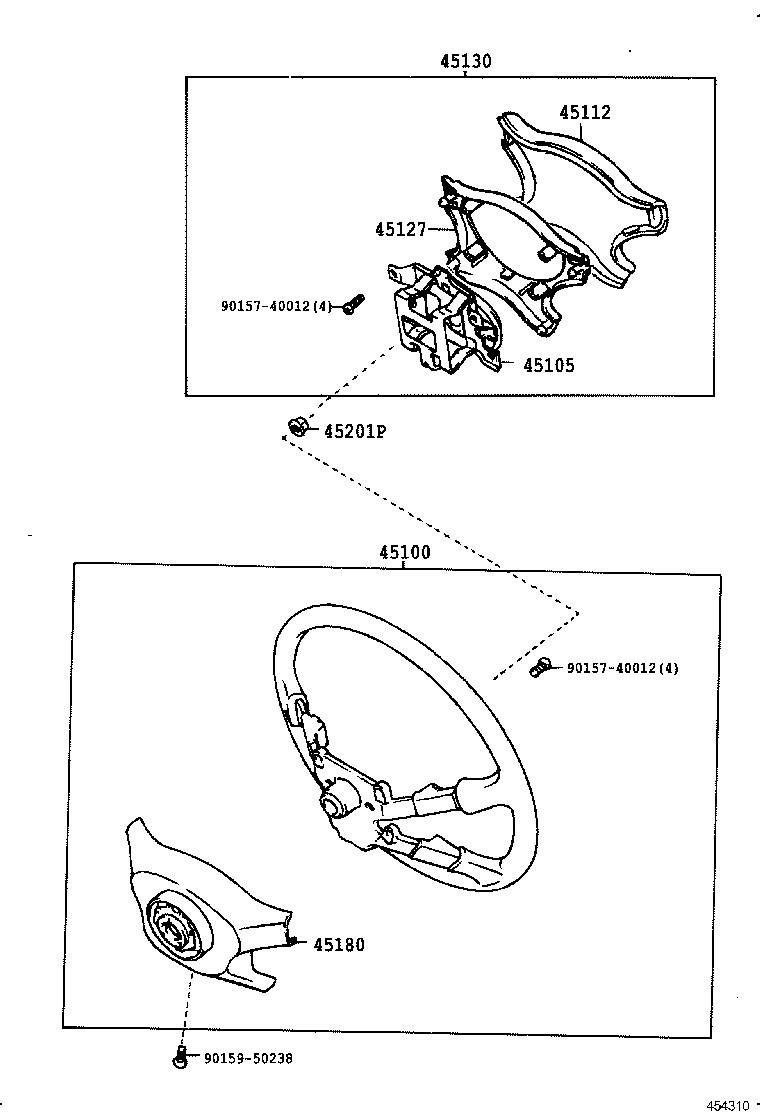 45100-05031 WHEEL ASSY, STEERING product image