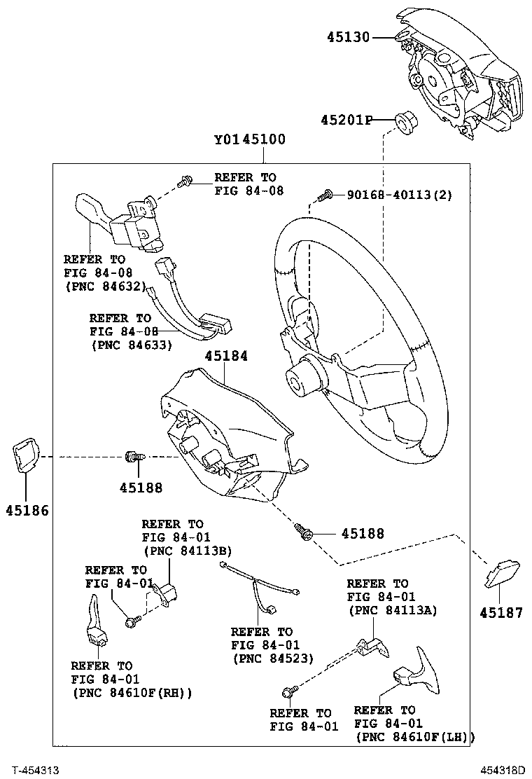 45130-52410-B0 BUTTON ASSY, HORN product image