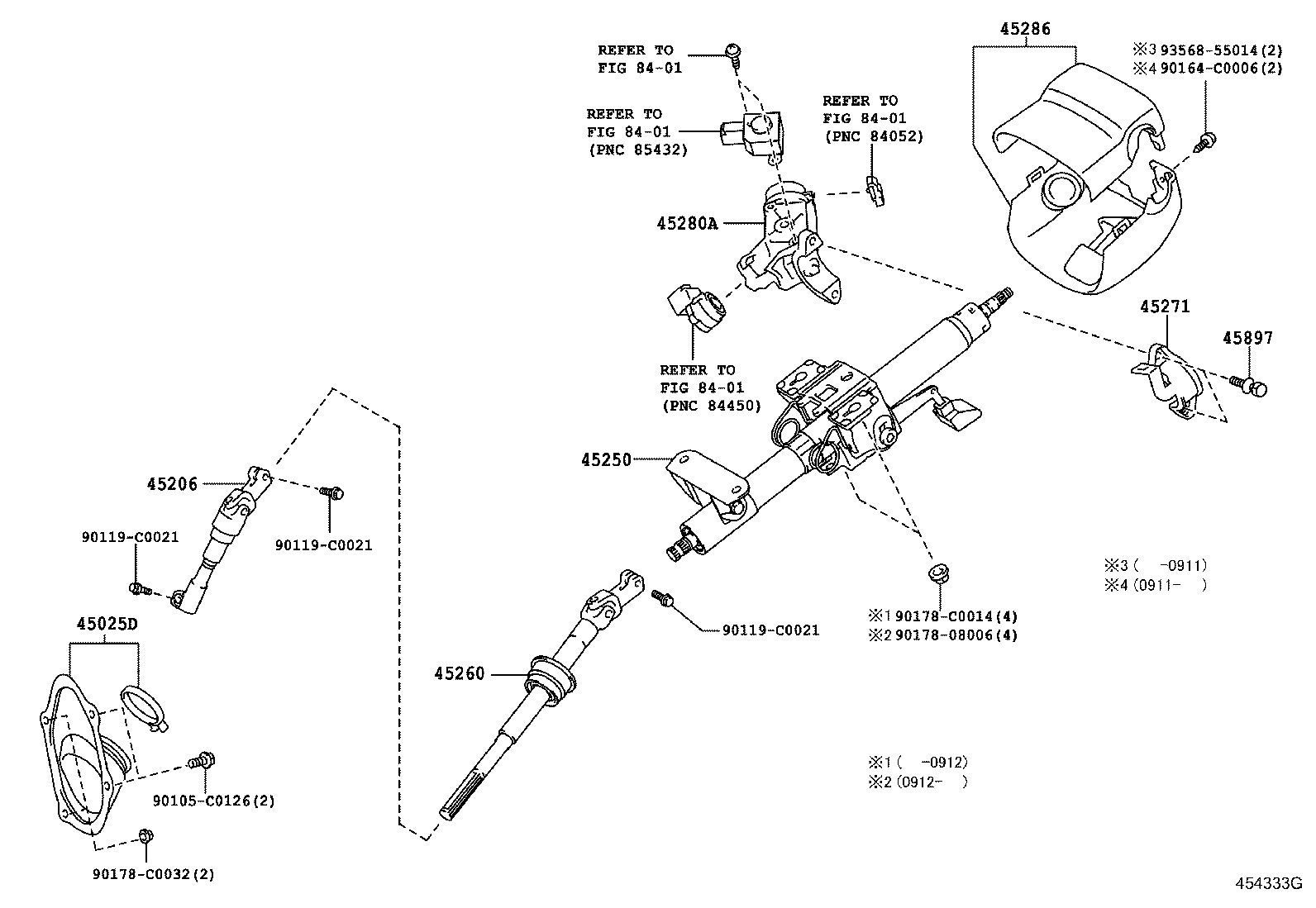 45260-0P010 SHAFT ASSY, STEERING INTERMEDIATE, NO.2 product image