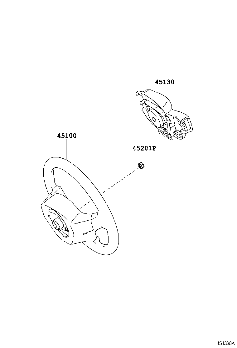 45100-0D280-B1 WHEEL ASSY, STEERING product image