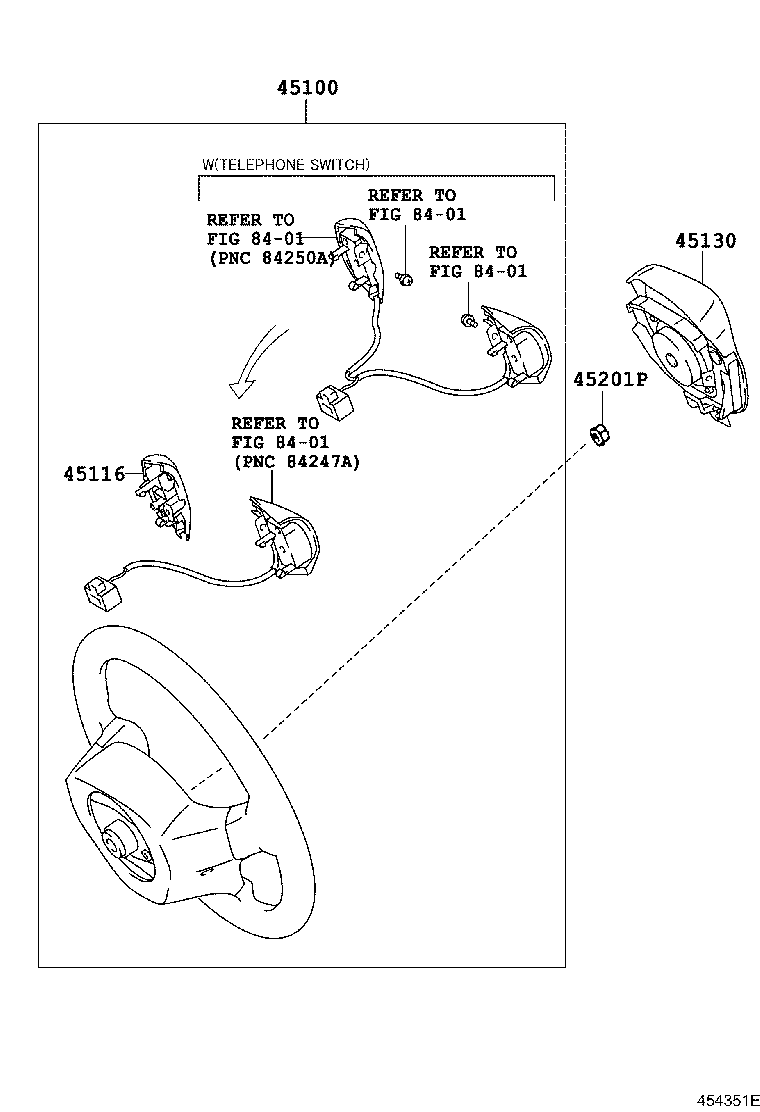 45100-0D280-B1 WHEEL ASSY, STEERING product image
