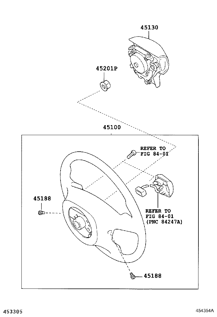 45100-0M020 WHEEL ASSY, STEERING product image