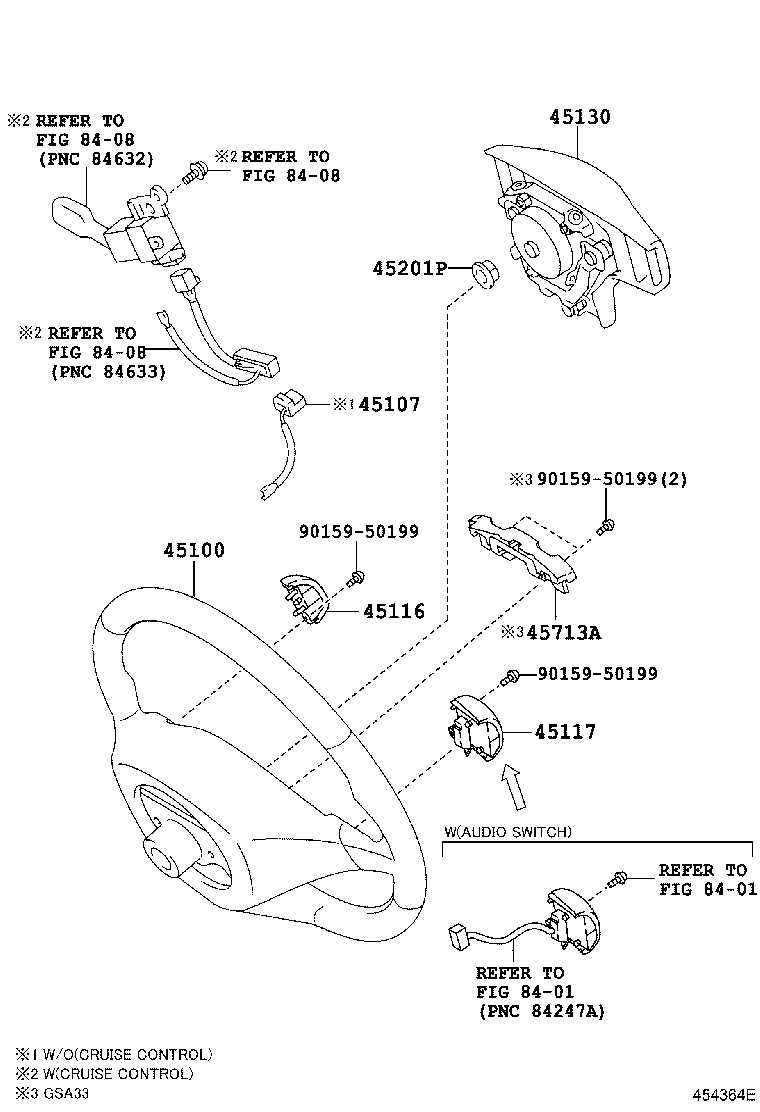 45116-42010 ORNAMENT, STEERING WHEEL, NO.1 product image