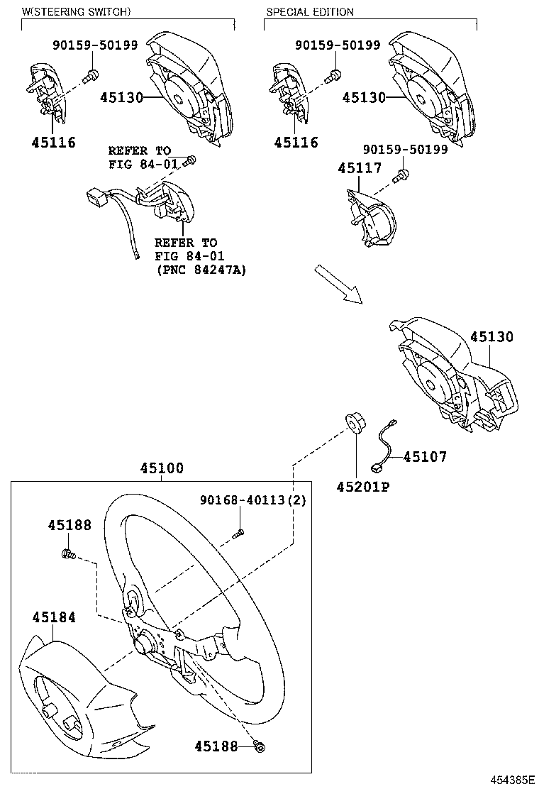 45117-52030-B2 ORNAMENT, STEERING WHEEL, NO.2 product image