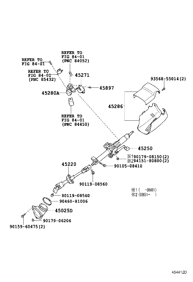 45025-33100 COVER SUB-ASSY, STEERING COLUMN HOLE, NO.1 product image