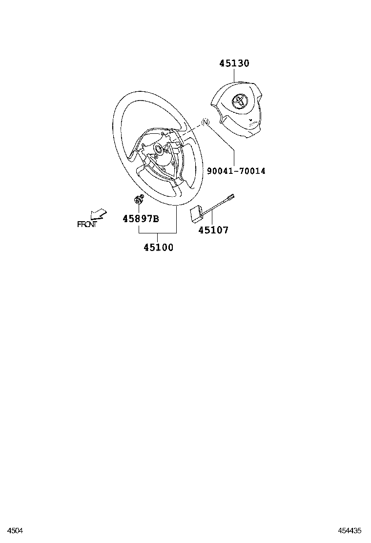 45130-B1090-B0 BUTTON ASSY, HORN product image